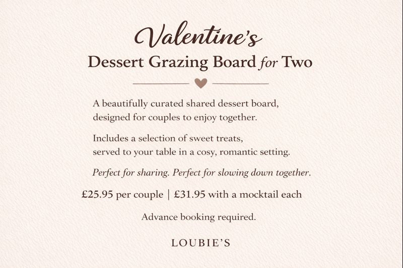 Valentine's Dessert Grazing Board for Two