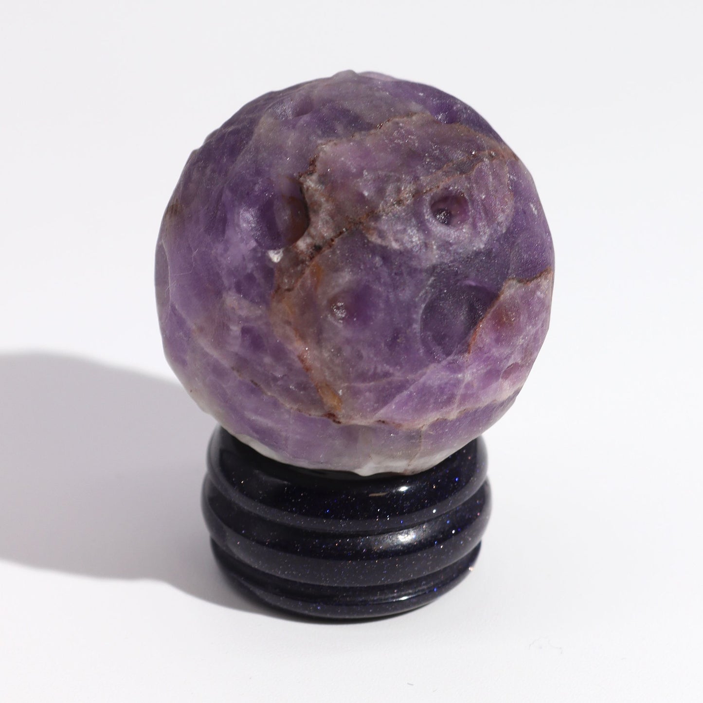 Amethyst Planet on a Sola Goldstone Stand (JUPITER)