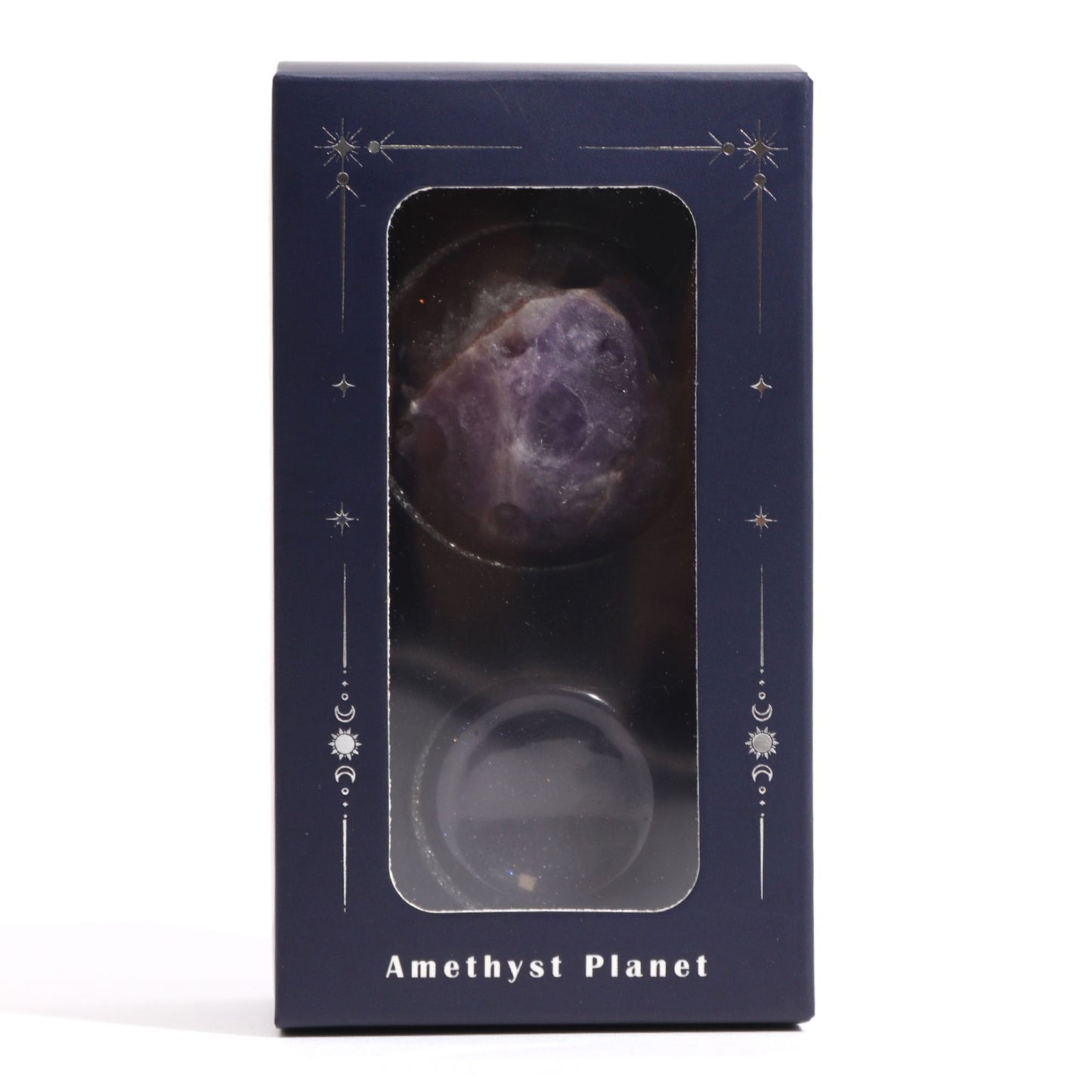 Amethyst Planet on a Sola Goldstone Stand (JUPITER)